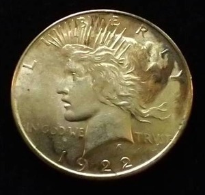 1922 Peace Dollar