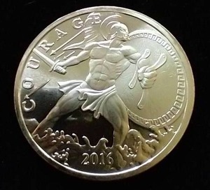2016 1 Oz Silver Round - WarriorCourage