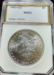 1883-CC Morgan Dollar - MS63