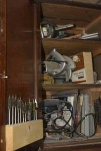 lot 48 image: upper cabinet contents