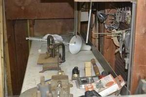 lot 50 image: Table top and hanging board contents