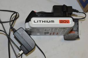 lot 103 image: black and decker lithium battery