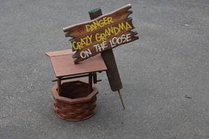 lot 107 image: wishing well and sign for the lawn