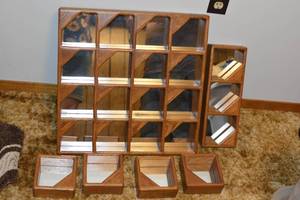 lot 201 image: Mirrored wall pieces