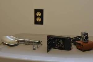 lot 210 image: vintage photography lot including Minute 16 camera & falcon camera