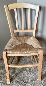 lot 54 image: Charming Cane Seat Wooden Chair