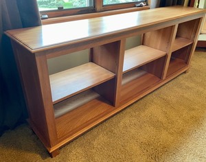 lot 61 image: Room and Board Wonderful Wooden ShelfBookcase with Adjustable Shelves