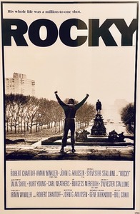 lot 86 image: Fantastic Framed Rocky Poster