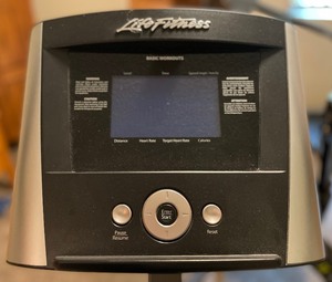 lot 91 image: Life Fitness Stationary Bicycle with Mat