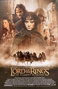 lot 105 image: Framed Lord of the Rings Poster