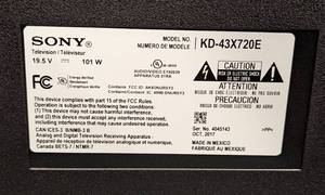 lot 34 image: Sony 43 TV