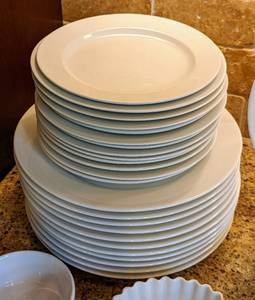 lot 46 image: Large Variety of White DishesServingware