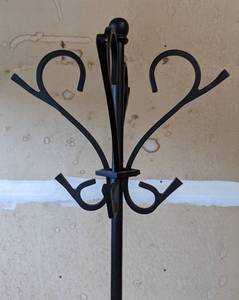 lot 146 image: Black Metal Coat Rack