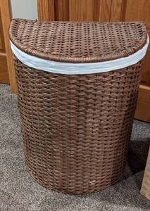 lot 153 image: Pair of Woven Laundry Baskets