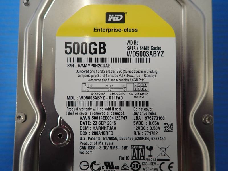lot 79 image: Western Digital 500GB HardDrive
