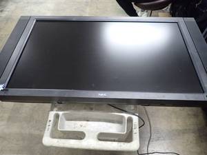 lot 81 image: NEC&nbspMultiSync LCD4215 TV  42 screen 1366 x 768 resolution  no remote  TV has built-in sound bars  includes power cable