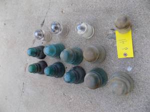 13 Glass insulators