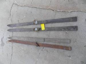 Wooden skis