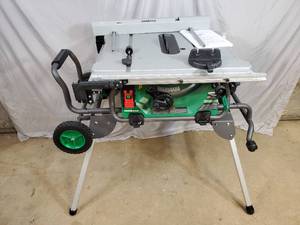 New Metabo HPT Portable Folding Jobsite 10 inch Table Saw - Shipping Damage