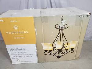 New Portfolio Linkhorn 5 Light Chandelier