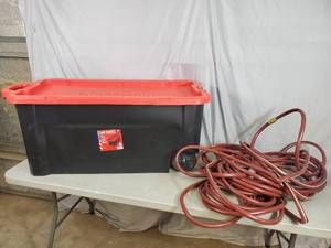 Craftsman 50 Gallon Tote and Garden Hose