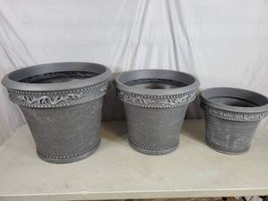3 New Large Planters