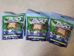 3 Packages of Rapid Repair Pods Lawn Spot Repair