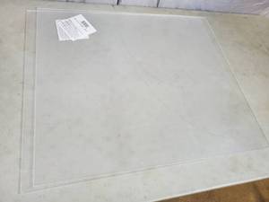 2 New Sheets of Plaskolite Optix Clear Acrylic Sheet 24 in. x 28 in. x .100 inch thickness.