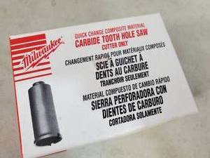 New Milwaukee Carbide Tooth Hole Saw
