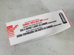 New Milwaukee Carbide Tooth Hole Saw