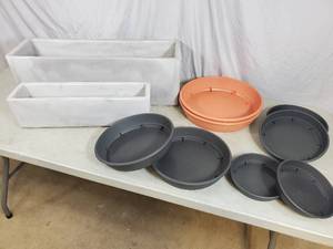 2 New Planters and New Planter Drip Trays