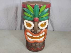 Solar Light Tiki Totem Yard Decoration