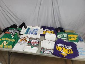 Awesome Vintage MN Sports Clothing Lot - Some Still New with Tags