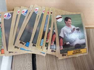 Box of 1980s Baseball Cards