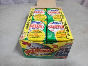 1987 Topps Baseball Card Box of 36 Packs Bubble Gum Cards