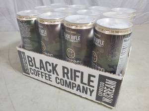New Case of 12 Cans Black Rifle Coffee Espresso with Cream
