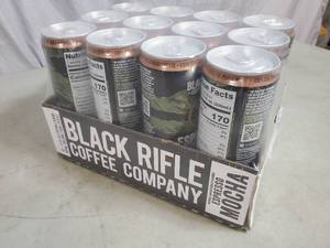 New Case of 12 Cans Black Rifle Coffee Espresso Mocha
