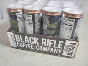 New Case of 12 Cans Black Rifle Coffee Espresso Mocha