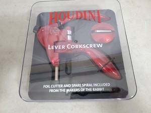 New Houdini Lever Corkscrew Wine Opener Kit