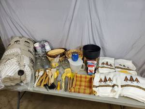 Assorted Kitchen Items, Home Decor, Bedding, Etc.