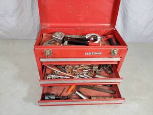 Craftsman Tool Box with Tools