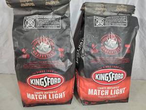 2 New Bags of Kingsford Match Light Charcoal