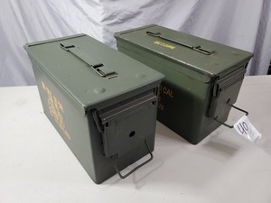 Pair of 50 Cal. US Military Ammo Cans