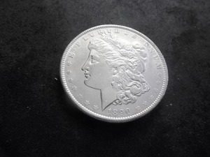 lot 18 image: 1890 Morgan Silver Dollar