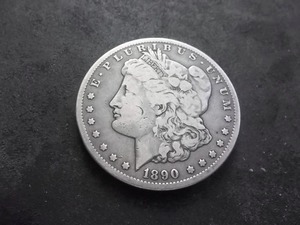 lot 19 image: 1890 CC Morgan Silver Dollar