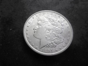 lot 20 image: 1891 Morgan Silver Dollar