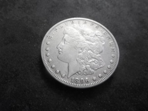 lot 24 image: 1896 0 Morgan Silver Dollar