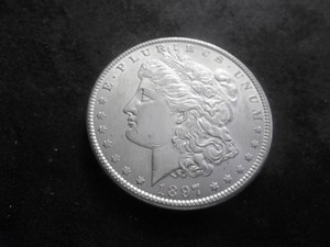 lot 25 image: 1897 Morgan Silver Dollar