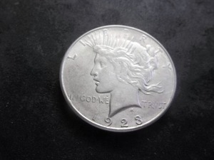 lot 44 image: 1923 D Peace Silver Dollar