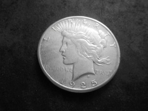 lot 49 image: 1925 S Peace Silver Dollar